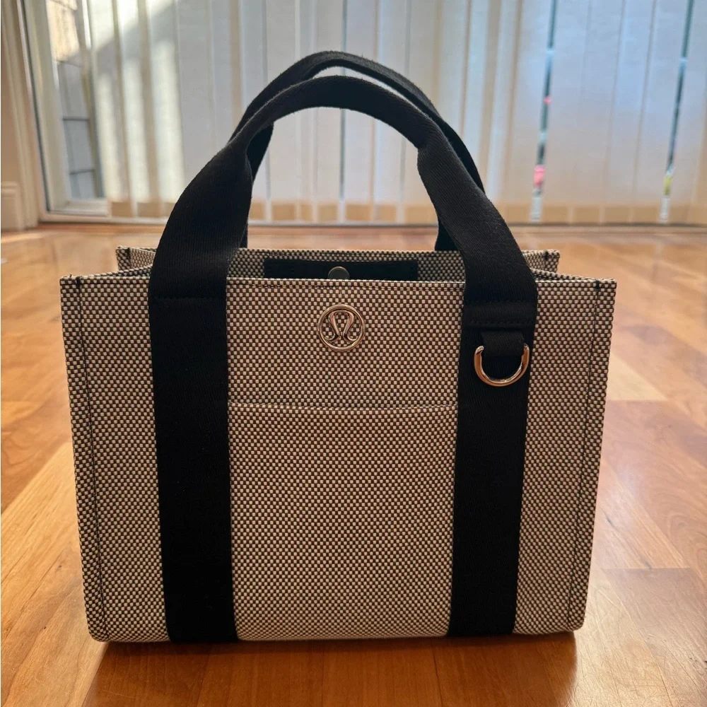 Two tone canvas mini tote bag 4.5L - Picture 7 of 10